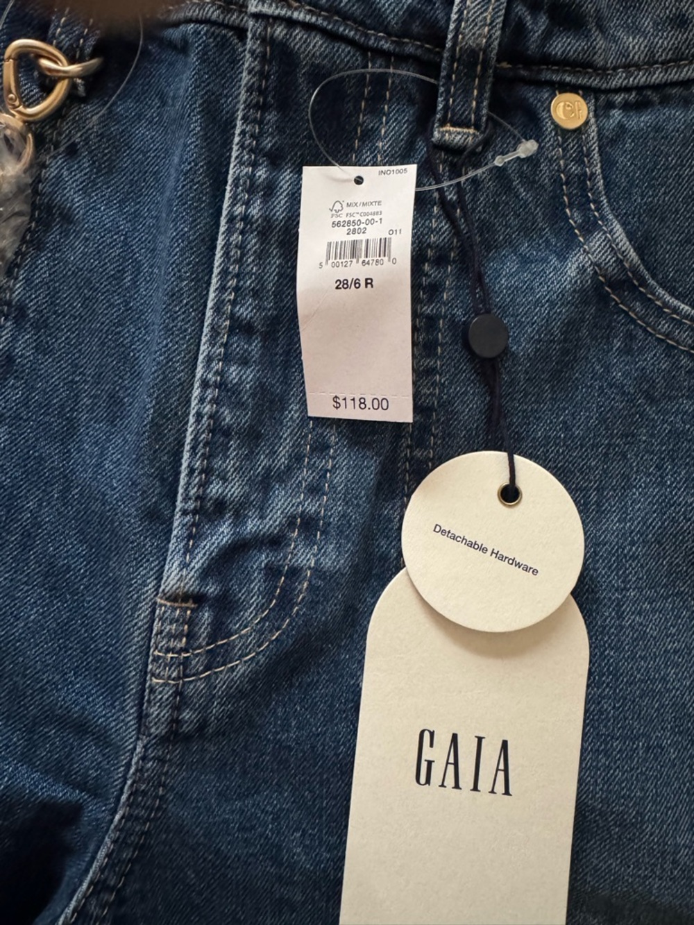 cult gaia Blue Wide-Leg Denim Jeans - Picture 8 of 9